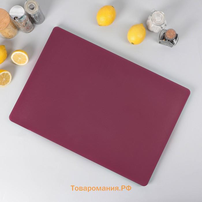 Доска профессиональная разделочная Hanna Knövell, 50×35×1.8 см, бордовая