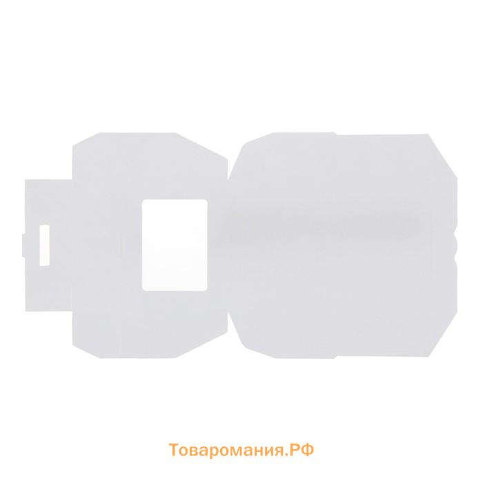 Коробка складная, крафт, 10×8×3.5 см, 0.24 л