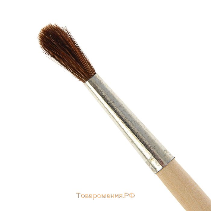 Кисть Пони круглая № 4 (диаметр обоймы 4 мм; длина волоса 18 мм), деревянная ручка, Calligrata