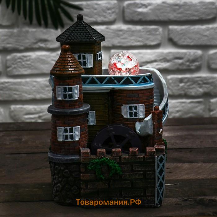 Фонтан настольный «Дом с террасой», 15×20×28 см, с подсветкой