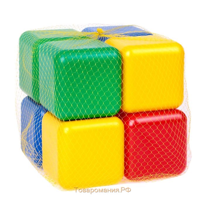 Набор цветных кубиков, 8 штук, 12 х 12 см
