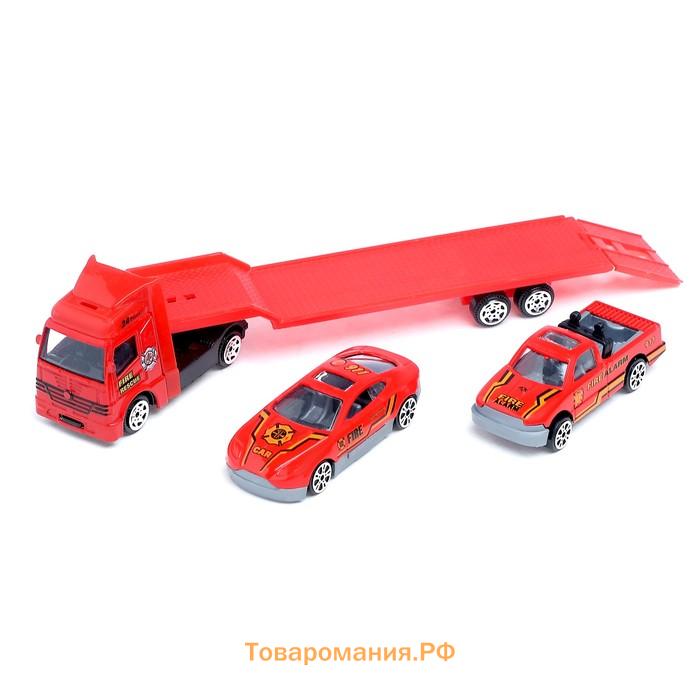 Машинка металлическая «Пожарный автовоз», масштаб 1:64