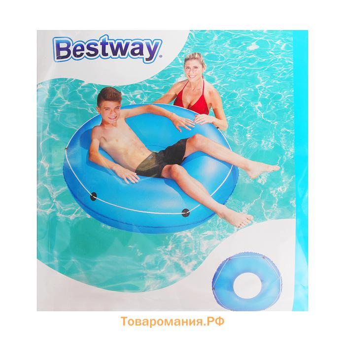 Круг для плавания Bestway, надувной, d=119 см, от 12 лет, с тросом, МИКС, 36120