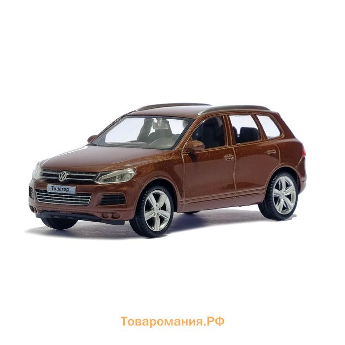 Машина металлическая VOLKSWAGEN TOUAREG, 1:43, цвет коричневый