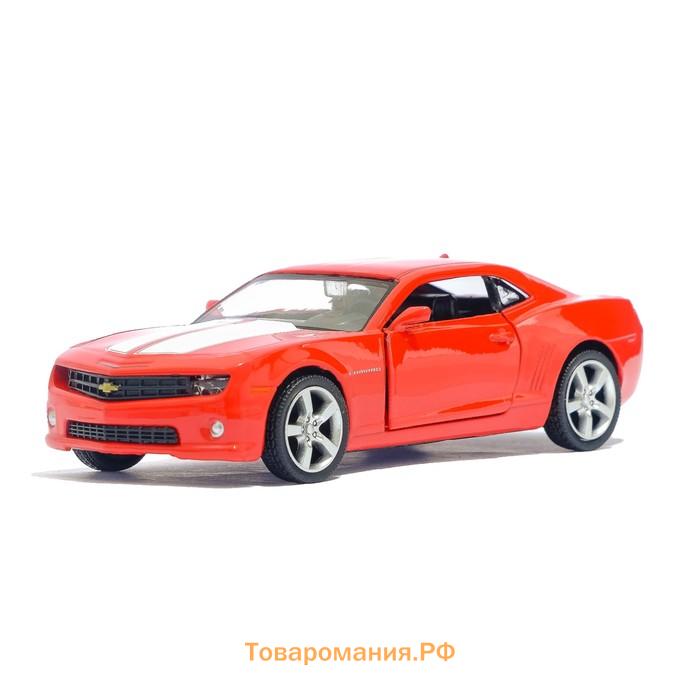 Машина металлическая CHEVROLET CAMARO, 1:32, открываются двери, инерция, цвет красный