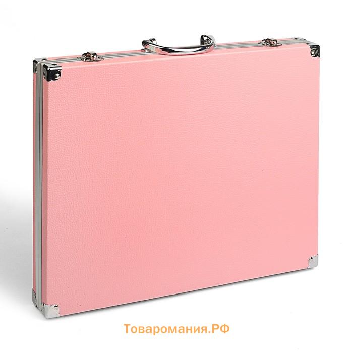 Набор для рисования, в чемоданчике ПВХ, розовый