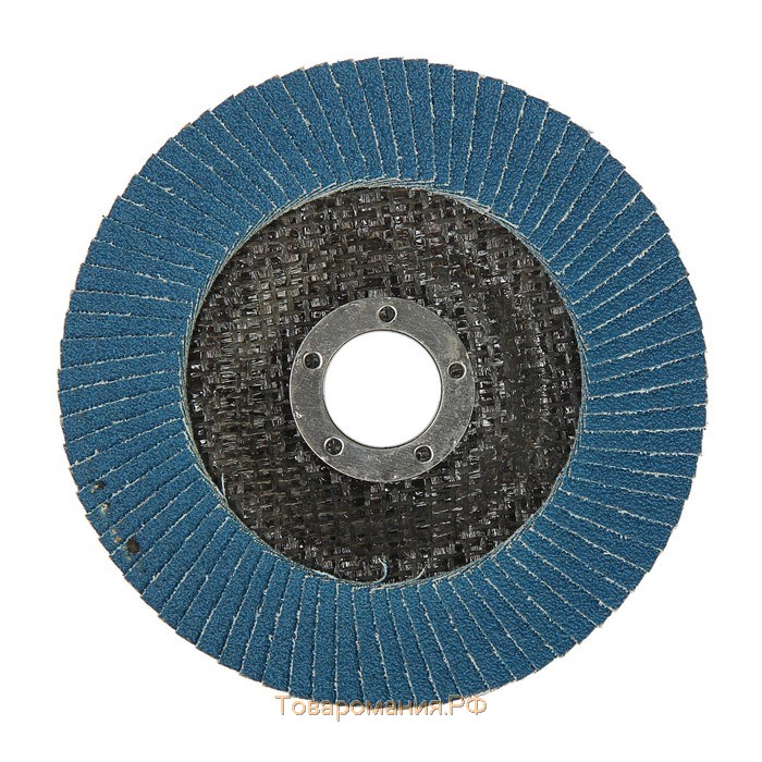 Круг лепестковый торцевой ТУНДРА, циркониевый (по нержавеющей стали), 125 х 22 мм, Р60