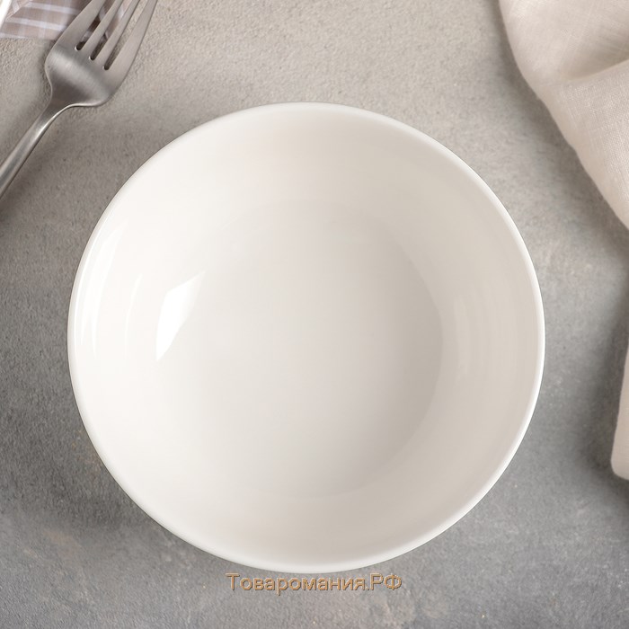 Салатник фарфоровый Wilmax «Юлия Высоцкая», 900 мл, d=16 см, цвет белый