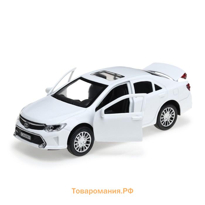 Машина металлическая TOYOTA CAMRY, 12 см, открываются двери, инерционная, цвет белый