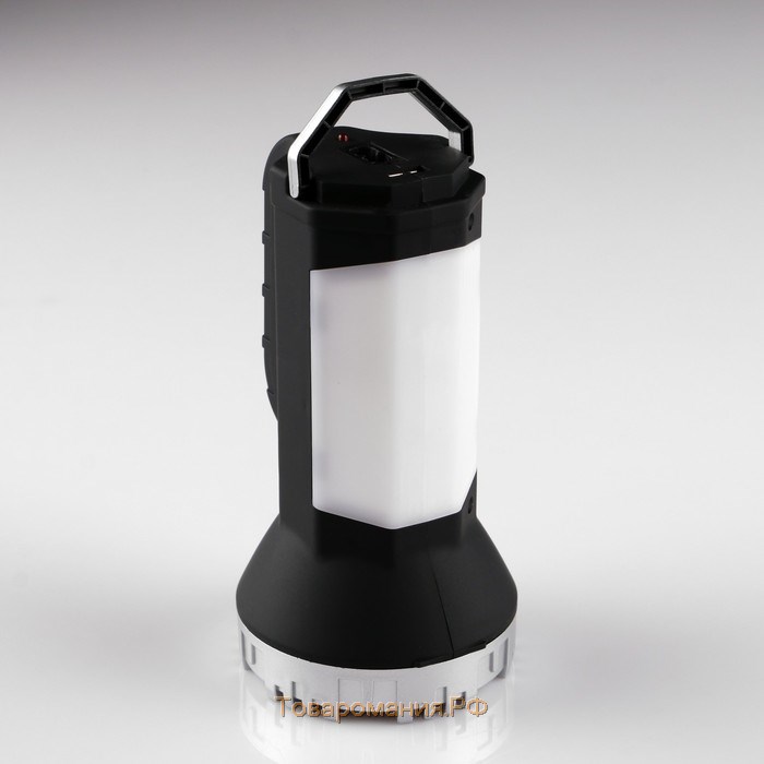 Фонарь прожекторный аккумуляторный, 5 Вт, 11 х 17 см, серый