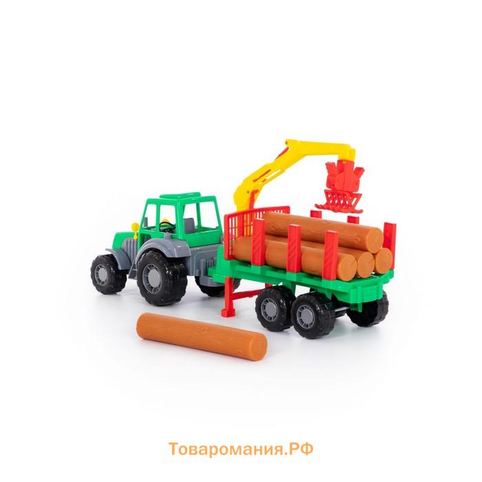 Трактор «Алтай» с полуприцепом-лесовозом