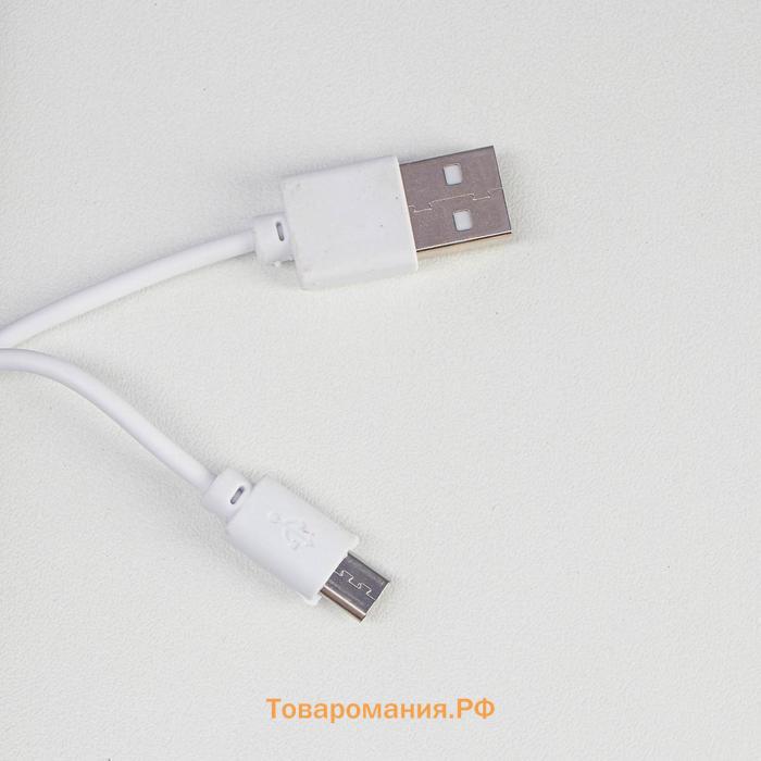 Лампа настольная сенсорная 16109/1 LED 4 Вт USB АКБ 3000/6000К белый 9.5×12×44 см RISALUX