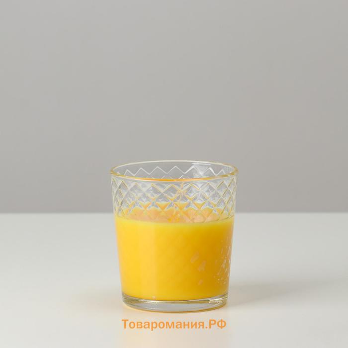 Свеча ароматическая в стакане "Сочный манго", подарочная упаковка, 8х8,5 см, 30 ч
