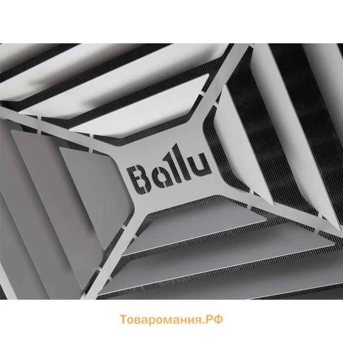 Тепловентилятор Ballu BHP-W4-20-D, водяной, 1600 м3/ч, 3 режима, серебристый
