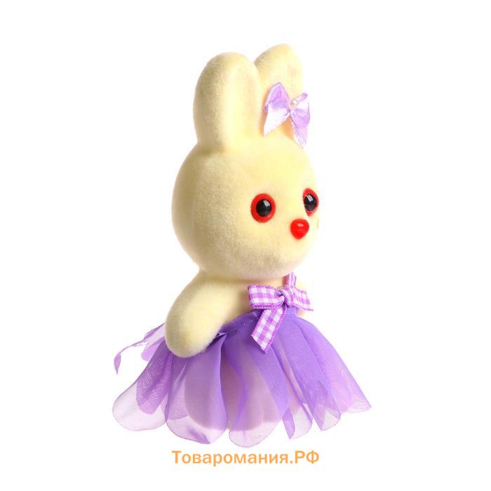 Ёлочная игрушка - подвеска из пенопласта «Зайка в юбочке», 13 см