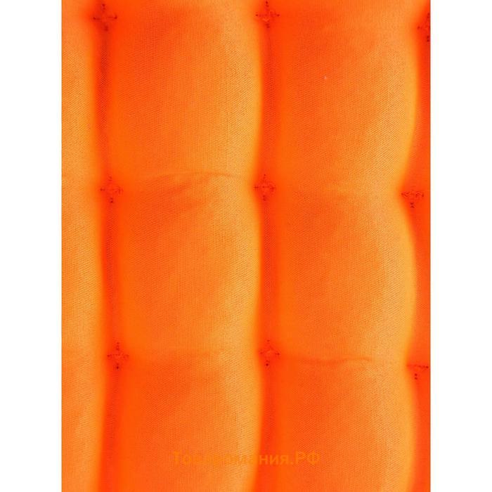 Подушка на сиденье, размер 40х40 см, цвет оранжевый