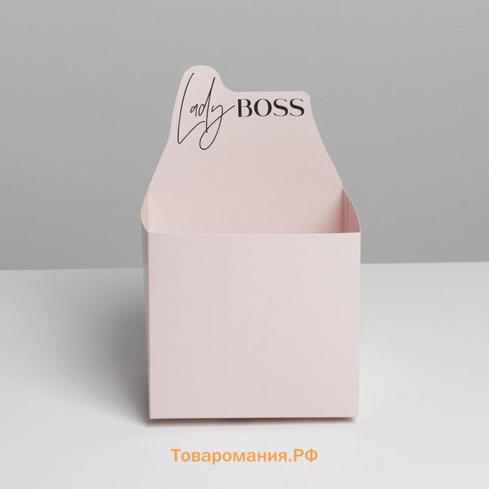 Коробки для мини букетов LADY BOSS, 12×20×10 см