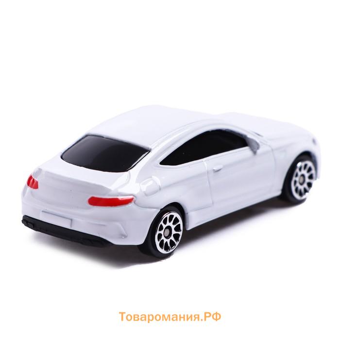 Машина металлическая MERCEDES-AMG C63 S COUPE, 1:64, цвет белый