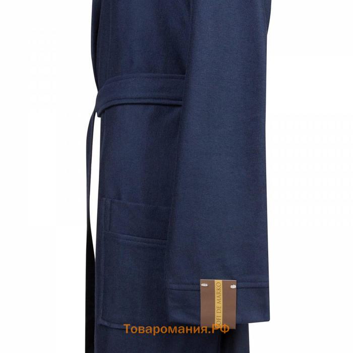 Мужской халат с капюшоном «Марвин», размер S, цвет синий