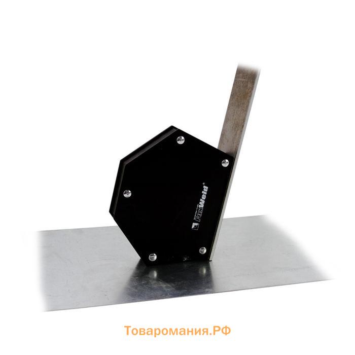 Угольник магнитный FoxWeld FIX-5Pro, 30°/45°/60°/75°/90°/135°, усилие до 35 кг