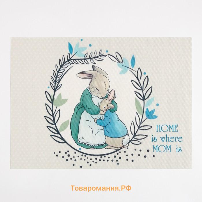 Салфетка на стол "HOME is where MOM is" ПВХ 40*29см