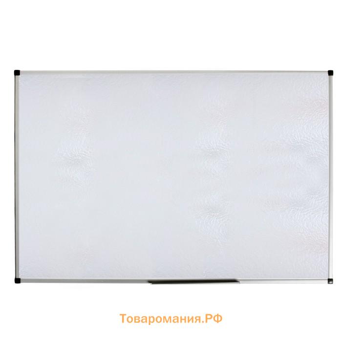 Доска магнитно-маркерная 100×150 см, Calligrata PREMIUM, в УСИЛЕННОЙ алюминиевой рамке, с полочкой