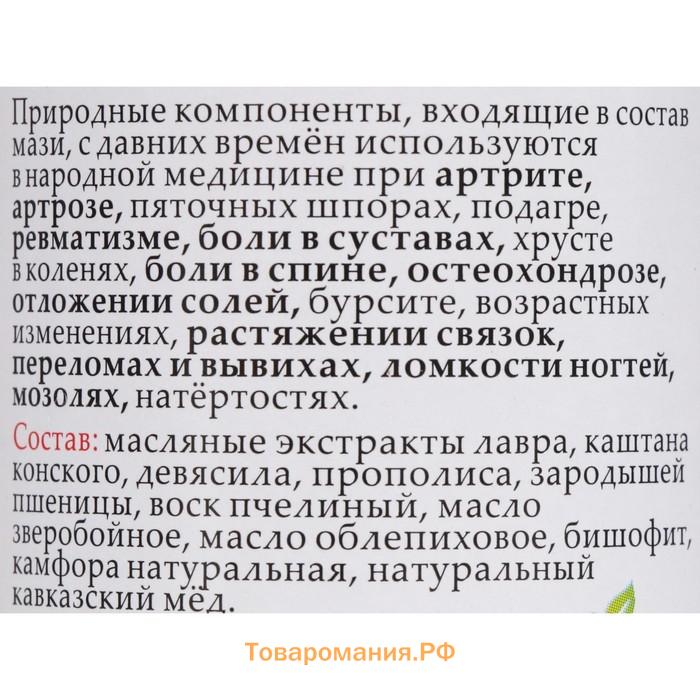 Мазь монастырская Суставная, Солох-Аул, 100 мл