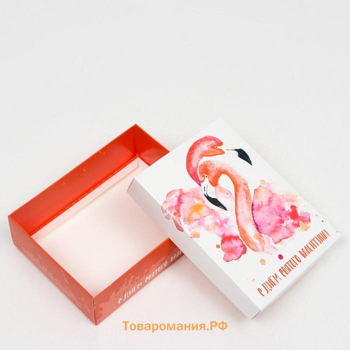 Подарочная коробка сборная «Люблю тебя», 16.5×12.5×5.2 см