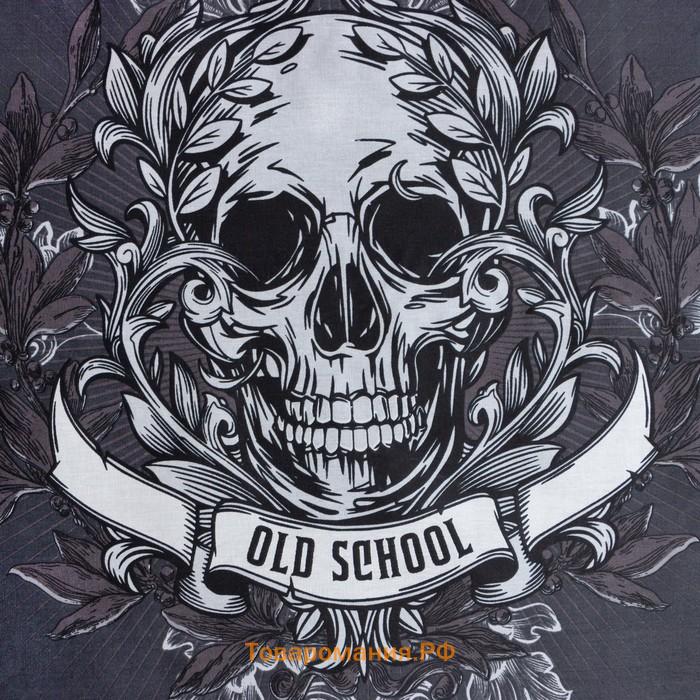 Постельное белье  дуэт Old school 143*215 см 2 шт,220*240 см,70*70 см 2 шт, бязь