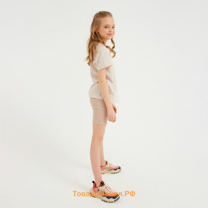 Велосипедки детские MINAKU: Casual Collection KIDS цвет грязно-розовый, рост 128