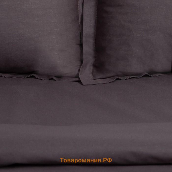 Постельное бельё  1,5 сп "Cool Gray" 143х215, 150х214, 50х70+3-2 шт, бязь, 125г/м2