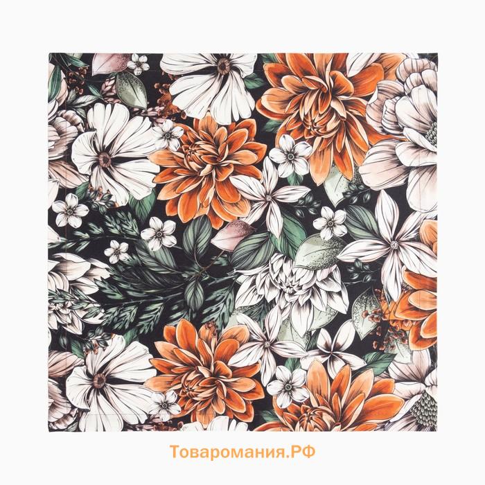 Набор салфеток с декорат. кольцами  Meadow flower 40х40 см - 2 шт, 100% хлопок, саржа
