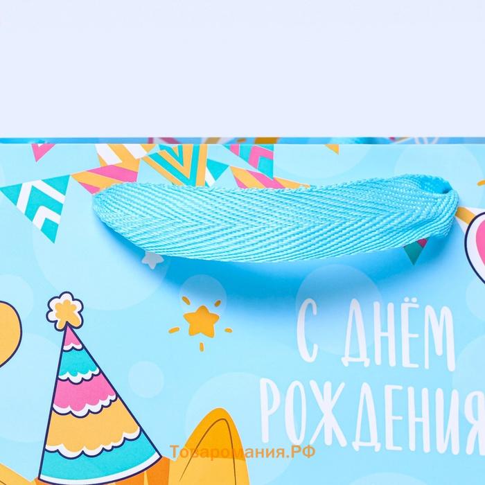 Пакет для торта и коробок, с широким дном «Сладости», 20×20×20 см
