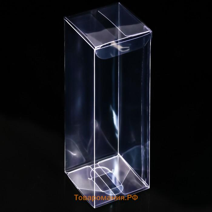 Складная прозрачная коробка из PVC, для упаковки подарков, 5×5×15 см