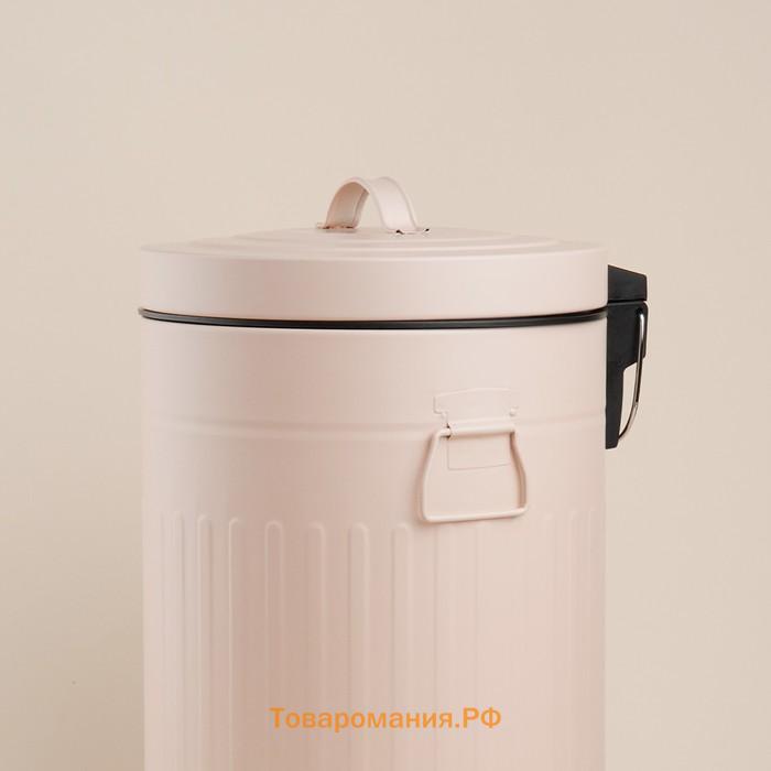 Ведро для мусора SL Home, 5 л, 28×21×31 см, бежевое