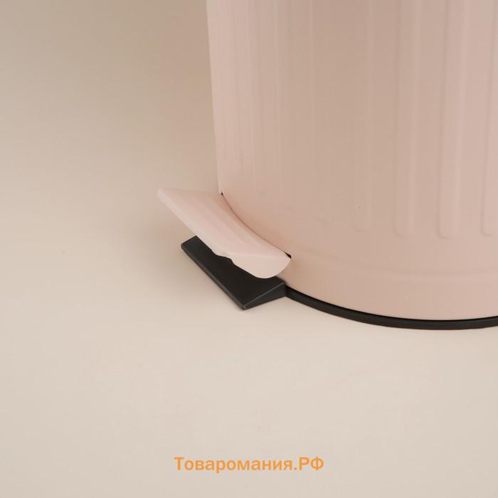 Ведро для мусора SL Home, 12 л, 27×32×43 см, бежевое