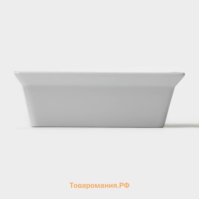 Форма для выпечки из жаропрочного фарфора Magistro White gloss, 700 мл, 17,5×13,5×5,5 см