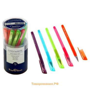 Ручка шариковая EasyWrite Creative, узел 0.5 мм, синие чернила, матовый корпус Silk Touch, МИКС