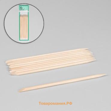 Апельсиновые палочки для маникюра, 11.4 см, 10 шт.