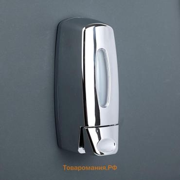 Дозатор - диспенсер для мыла, механический, для антисептика, 350 мл, хромированный