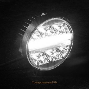 Противотуманная фара 34 LED, IP67, 102 Вт, 12 В, направленный свет