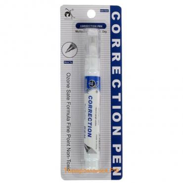 Корректор-карандаш 7 мл, металлический наконечник, на основе растворителя, блистер, европодвес
