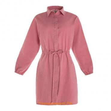 Платье летнее женское с кулиской MIST размер 40-42, цвет розовый