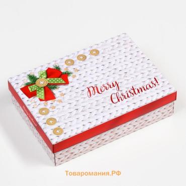 Подарочная коробка сборная «С Праздником», 21×15×5.7 см