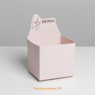 Коробки для мини букетов LADY BOSS, 12×20×10 см