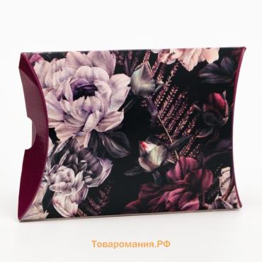 Коробка складная "Цветы осени", 11 х 8 х 2 см