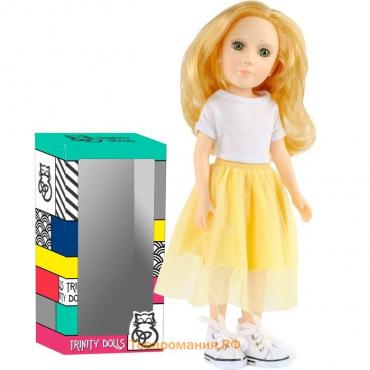 Кукла МИРА, TRINITY DOLLS, жёлтая юбка, белая футболка