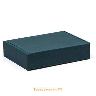 Коробка самосборная, изумрудная 21×15×5 см
